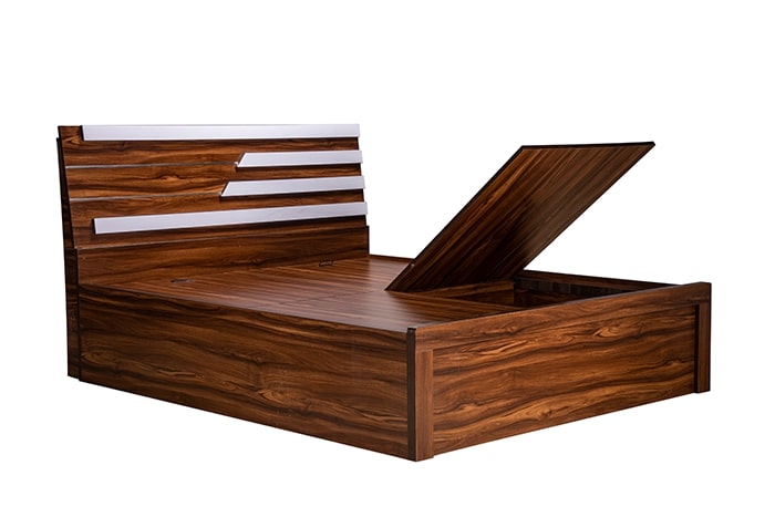 TR Alum Stripes King Bed (Storage)